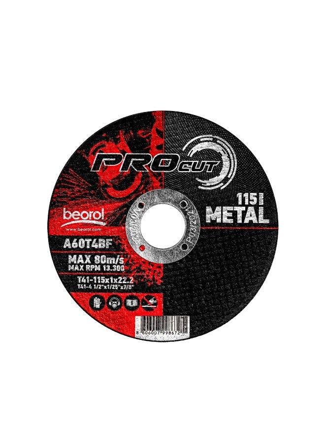 BEOROL 10Pcs Cutting disc for metal, ø115x1mm - Image 1